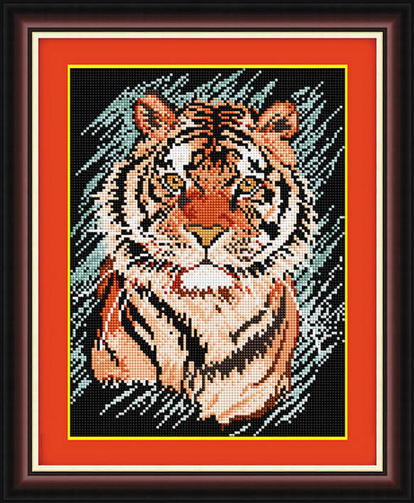 

Картина из мозаики Dream Art Полосатый хищник (DA-30384) 26 х 34 см (Без подрамника)