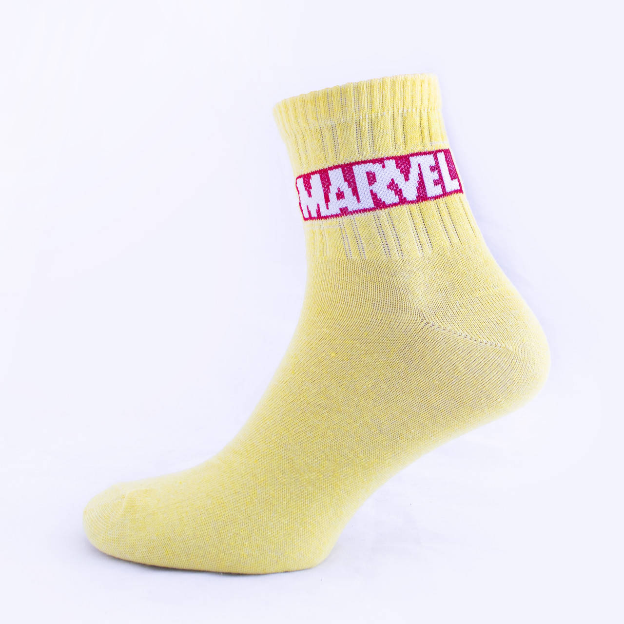 

Носки желтые с принтом "Marvel", Желтый
