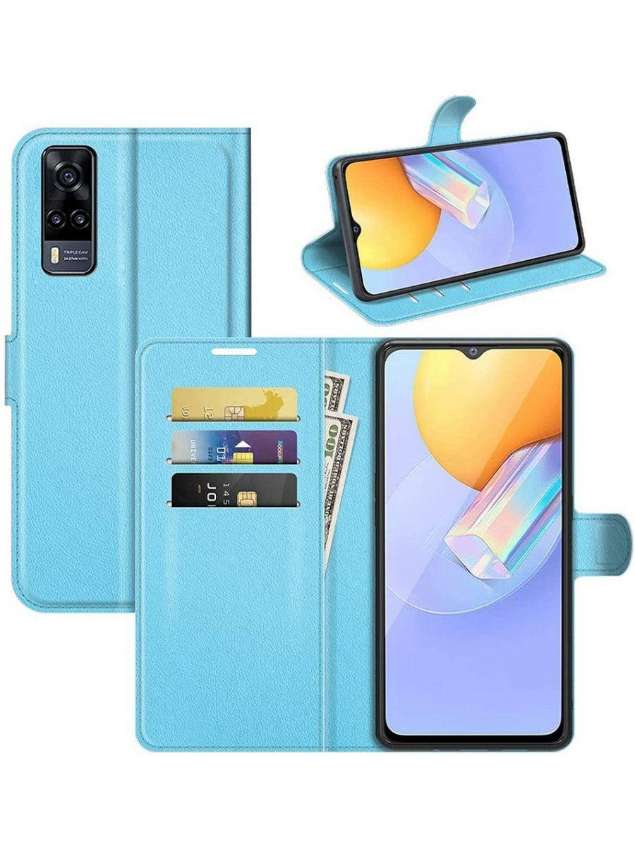 

Чехол книжка Lichee для Vivo Y53s (на виво у53с) (9 цветов) голубой