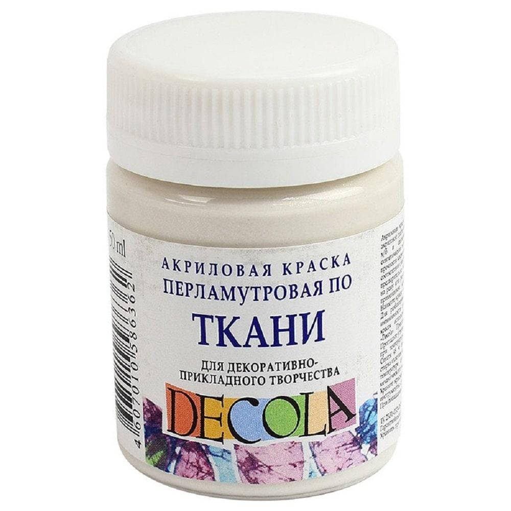 

Акрилова фарба для розпису тканини "Декола", перламутрова, Біла, 50 мл, ЗХК