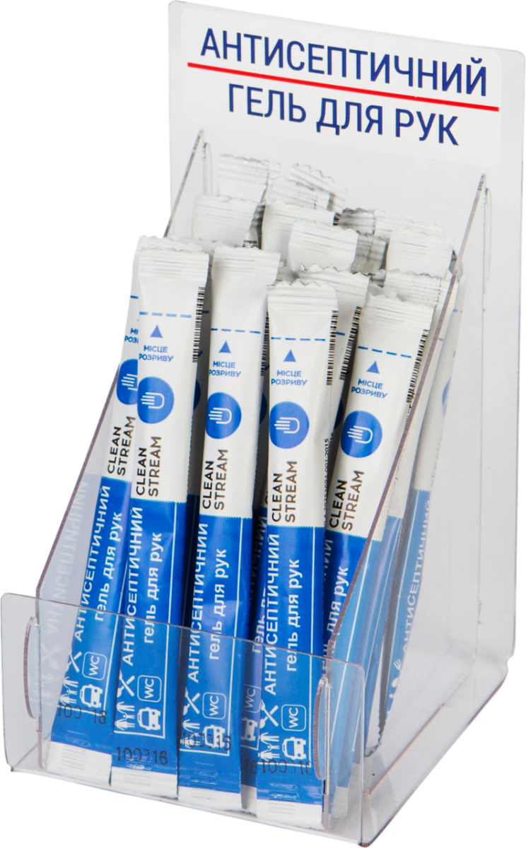 

Антисептик в стиках Clean Stream в индивидуальной упаковке (стик) 2 мл гель