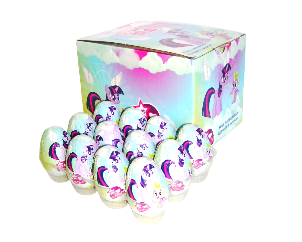 

Яйцо шоколадное с сюрпризом My Pony, 24 шт./уп.