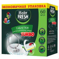 

Master FFRESH таблетки для посудомоечных машин TURBO 5 в 1 .Италия.Ужгород