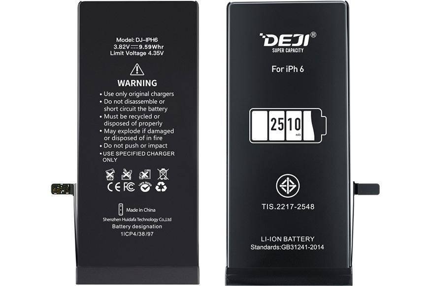 

Усиленный аккумулятор (2510 mAh) для iPhone 6 A1549 / A1586 / A1589 (DEJI)