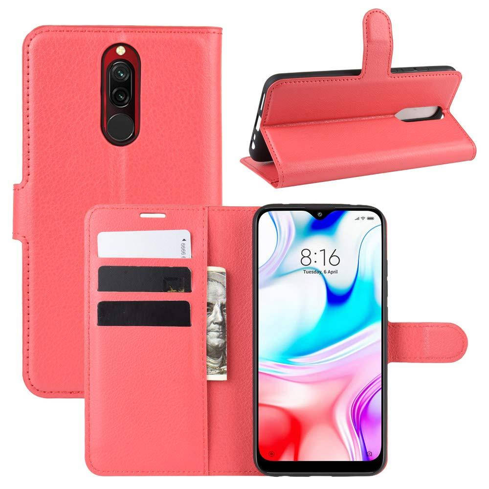 

Чехол IETP для Xiaomi Redmi 8 книжка кожа PU красный