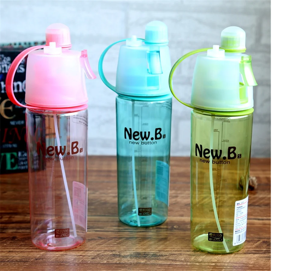 

Спортивная бутылка для воды с распылителем NEW B,600мл розовый