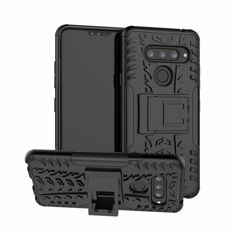 

PC + TPU чехол Armor для LG V40 / LG V40 ThinQ(8 цветов) чёрный