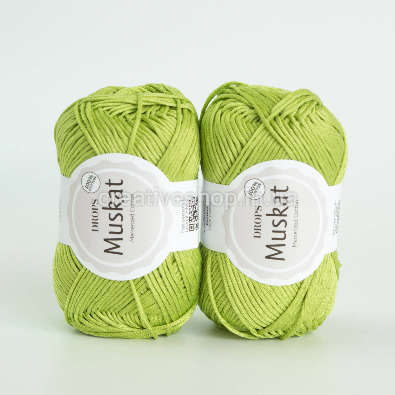

Пряжа DROPS Muskat (цвет 53 apple green), Зелёный