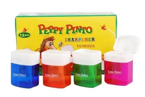 

Точилка одинарная с контейнером "Peppy Pinto" B-23