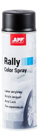 

210112 Фарба аерозольна Rally Color Spray APP ЧОРНИЙ МАТ 600мл, Черный