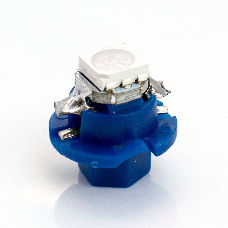 

Led лампы T5 B8.4D 1SMD 5050 (Белый/Синий/Красный/Зеленый) для подсветки приборной панели Синий