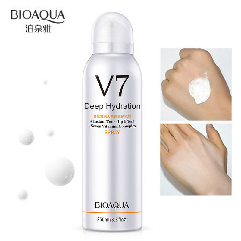 

Солнцезащитный спрей для лица с тонирующим эффектом Bioaqua V7 Deep Hydration Spray, 250мл