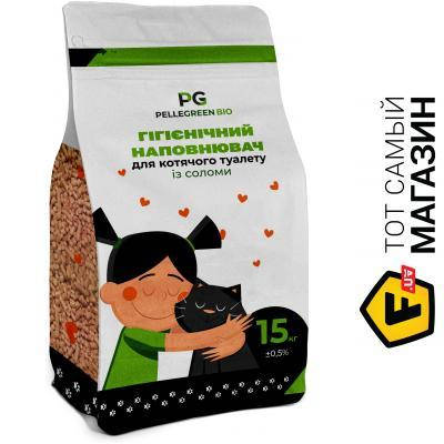 

Гигиенический наполнитель Pellegreen Bio Наполнитель для кошачьего туалета из соломы 15 кг