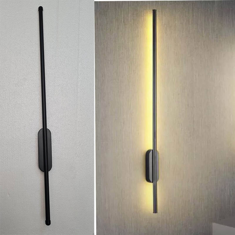 

Бра светодиодное настенный декоративный линейный светильник 12W черный