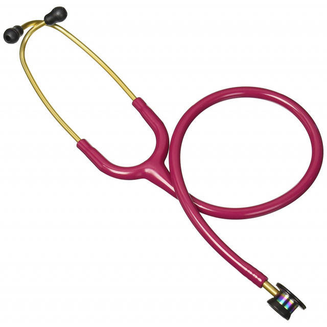 

Стетоскоп Littmann Classic II Pediatric малиновый с радужной головкой
