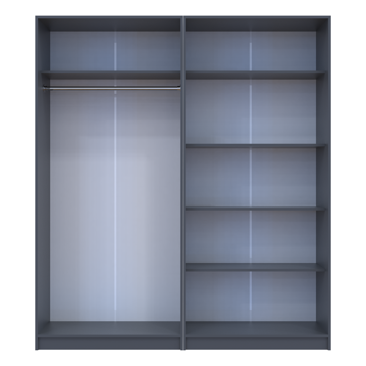 Комплект Doros Промо з полицями Графіт 2+2 ДСП 180х48х204 (44900289) 4