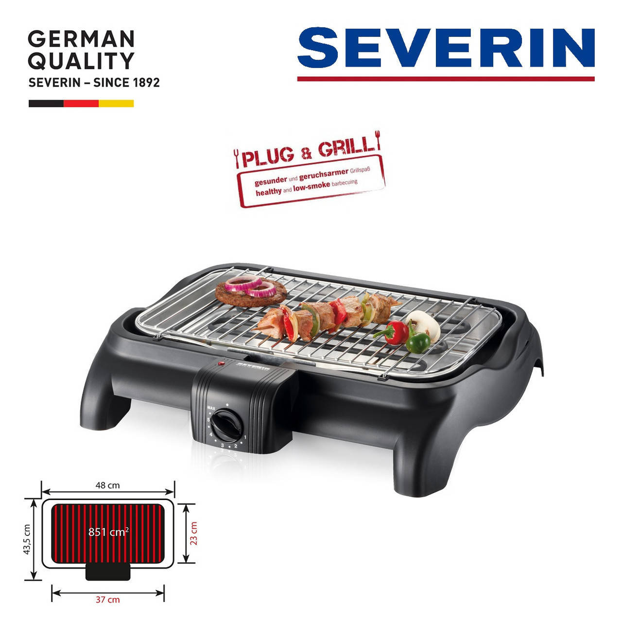 

Электрогриль барбекю Severin PG 1511