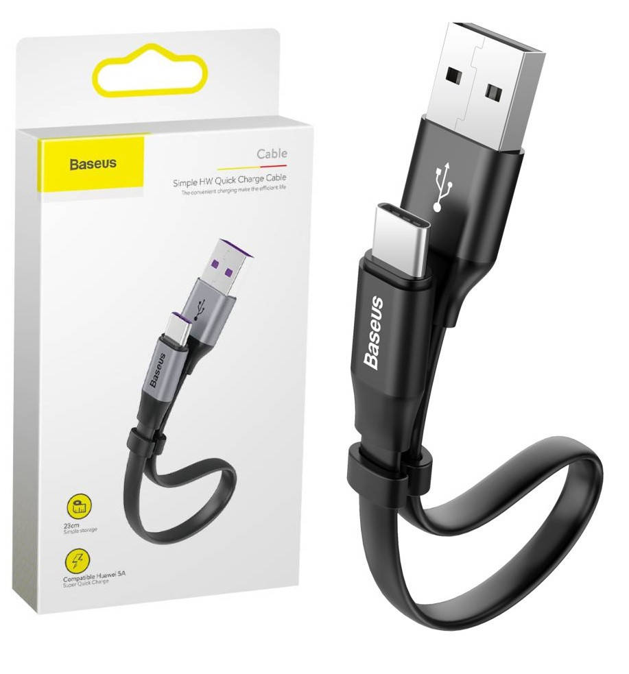 

Кабель USB-Type-C Baseus (23см) CATMBJ-01 черный
