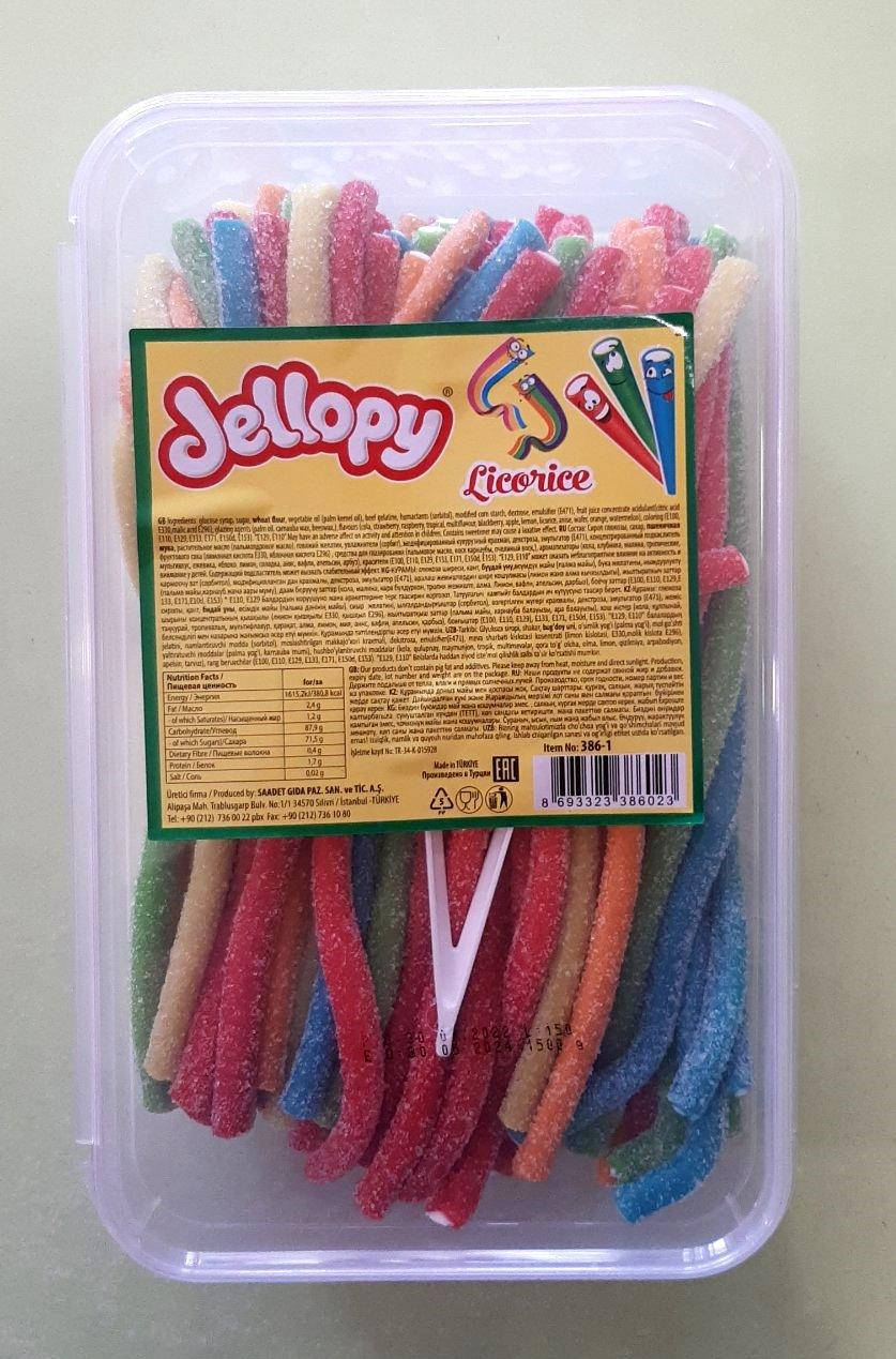 

Конфеты мармелад Jellopy провода в сахаре 150 штук