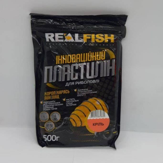 

Пластилин для рыбалки REALFISH Криль. Реал фиш. 500г