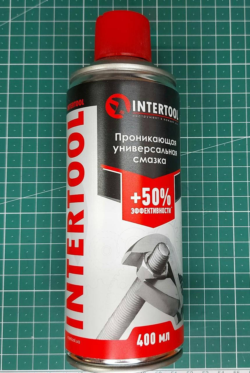 

Смазка проникающая универсальная, аэрозоль 400 мл. INTERTOOL FS-4040