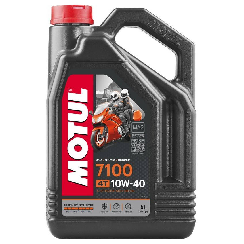 

Масло для 4-х тактных двигателей 100% синтетическое эстеровое MOTUL 7100 4T SAE 10W40 4 л (104092/836341)
