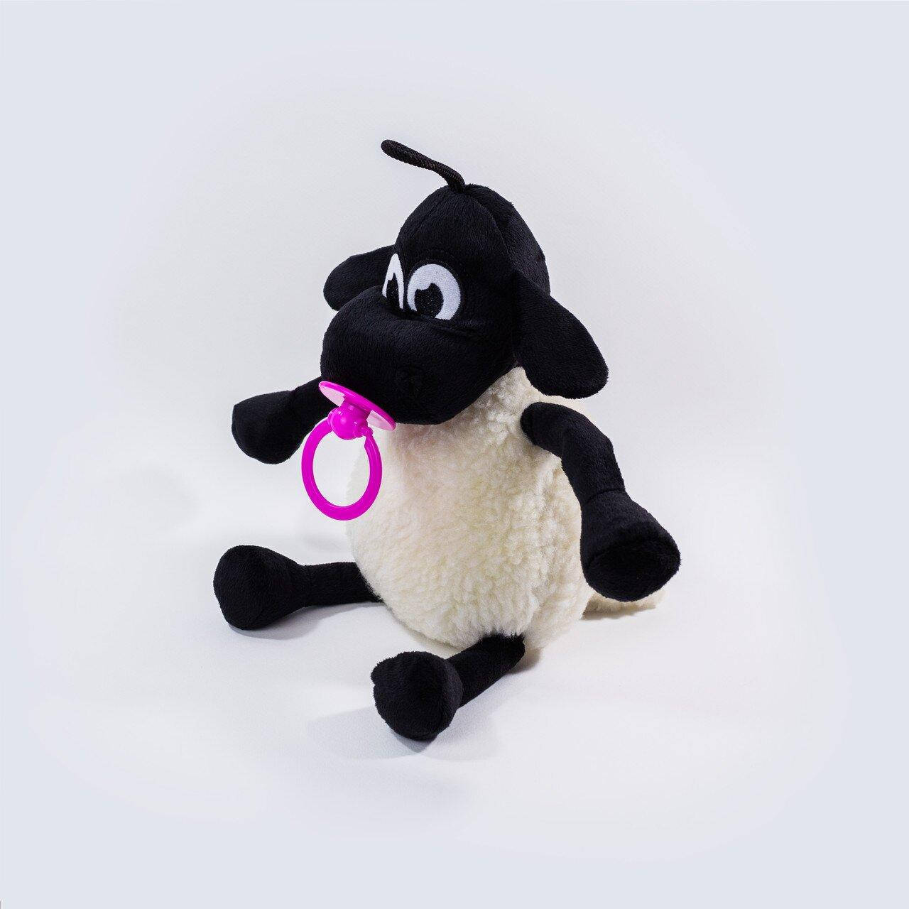 

Мягкая игрушка Weber Toys Барашек Тимми 36см розовая соска (WT5123), Розовый