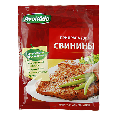 

Приправа Авокадо для свинини Avokado 25g 25шт/ящ (Код : 00-00005593)