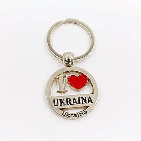 

Брелок металлический Украина