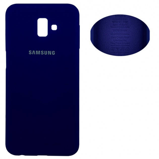 

Чехол Silicone Cover Samsung J6 Plus 2018 J610 синий