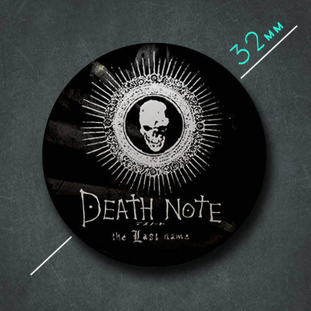 

"Тетрадь смерти / Death note" значок круглый на булавке Ø32 мм