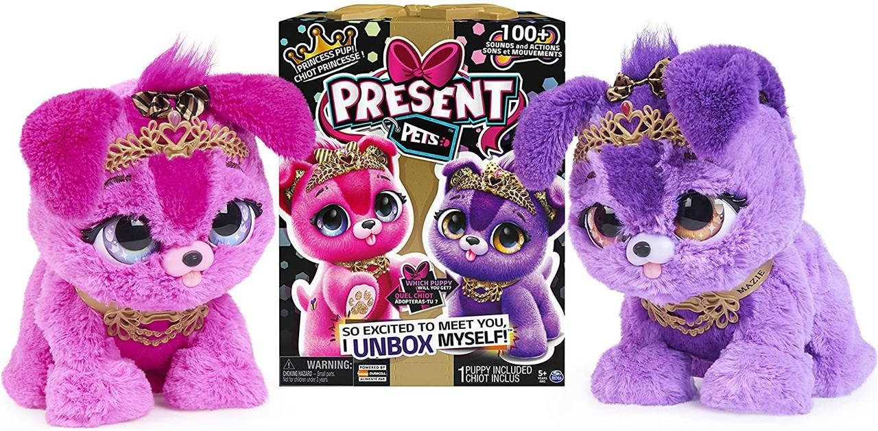 

Интерактивный мягкий щенок сюрприз Present Pets Princess Puppy Interactive Plush Toy