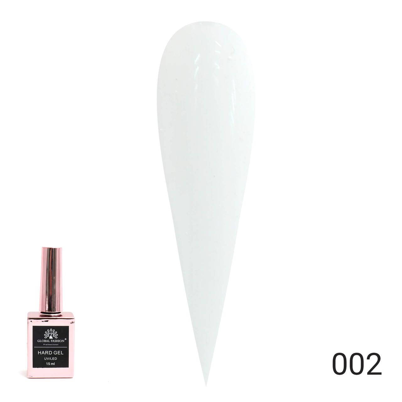 

Твёрдый гель (Hard Gel) Global Fashion 002 белый, 15 мл