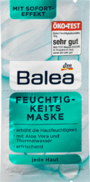 

Balea Maske Feuchtigkeit 2 x 8 ml Увлажняющая маска для лица 16 мл