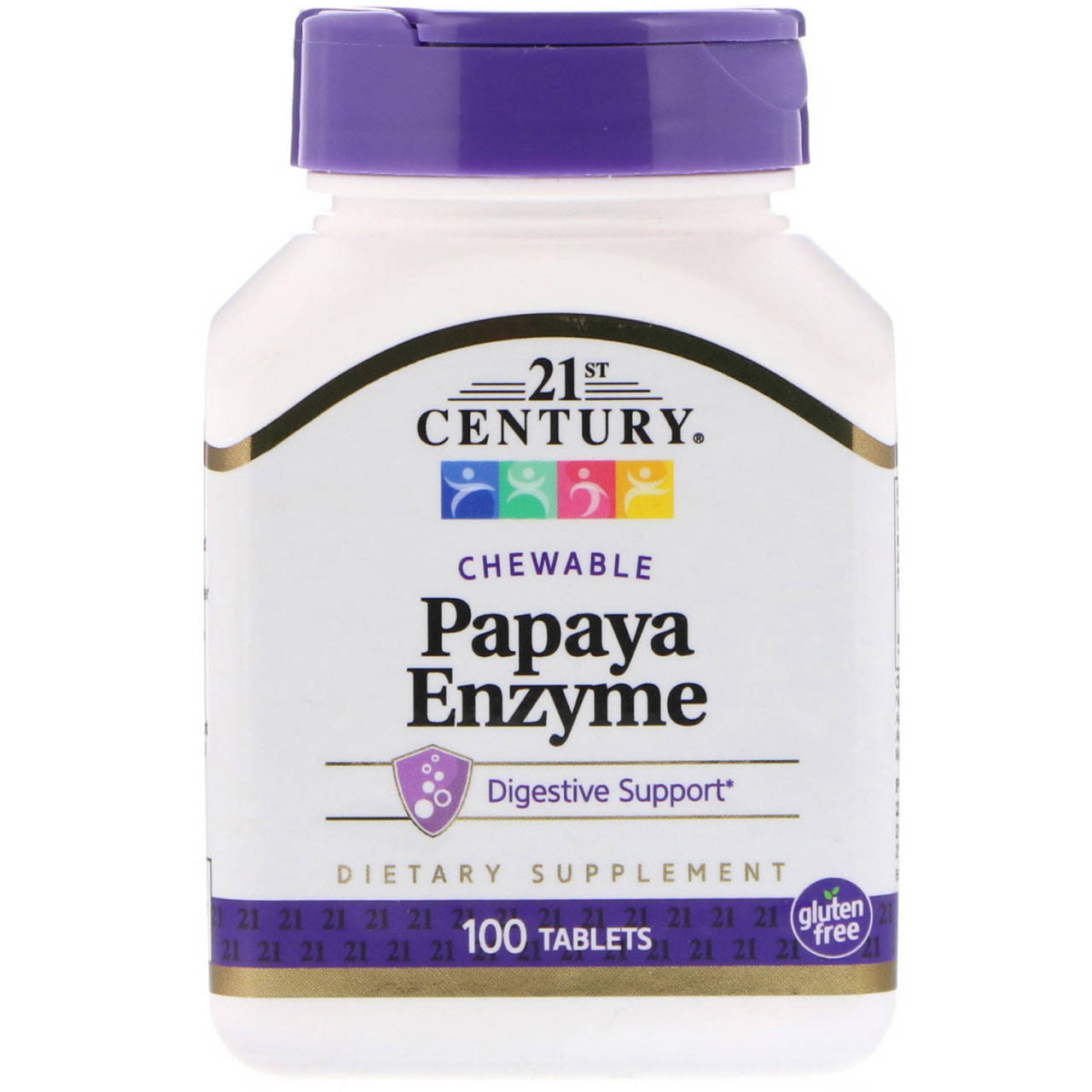 

Біологічно активна добавка 21st Century Papaya Enzyme 100 Chewable Tabs