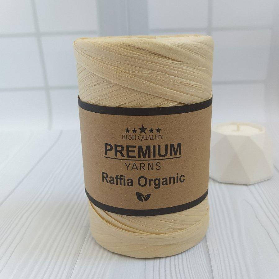 

Premium Yarns Raffia Organic №17 світлий беж, Светло-бежевый