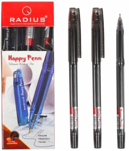 

Ручка кулькова "Radius" "Happy Penn" тон.корпус (12шт.) чорний