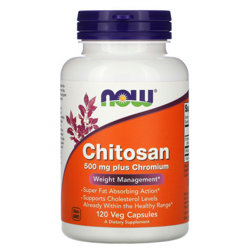 

Now Foods, Chitosan plus Chromim (120 капс.), хитозан + хром