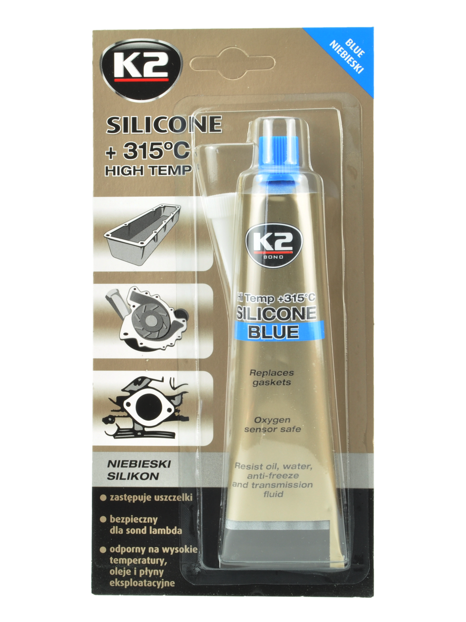 

Герметик силиконовый синий K2 Bond SILIC 85 г (B220)