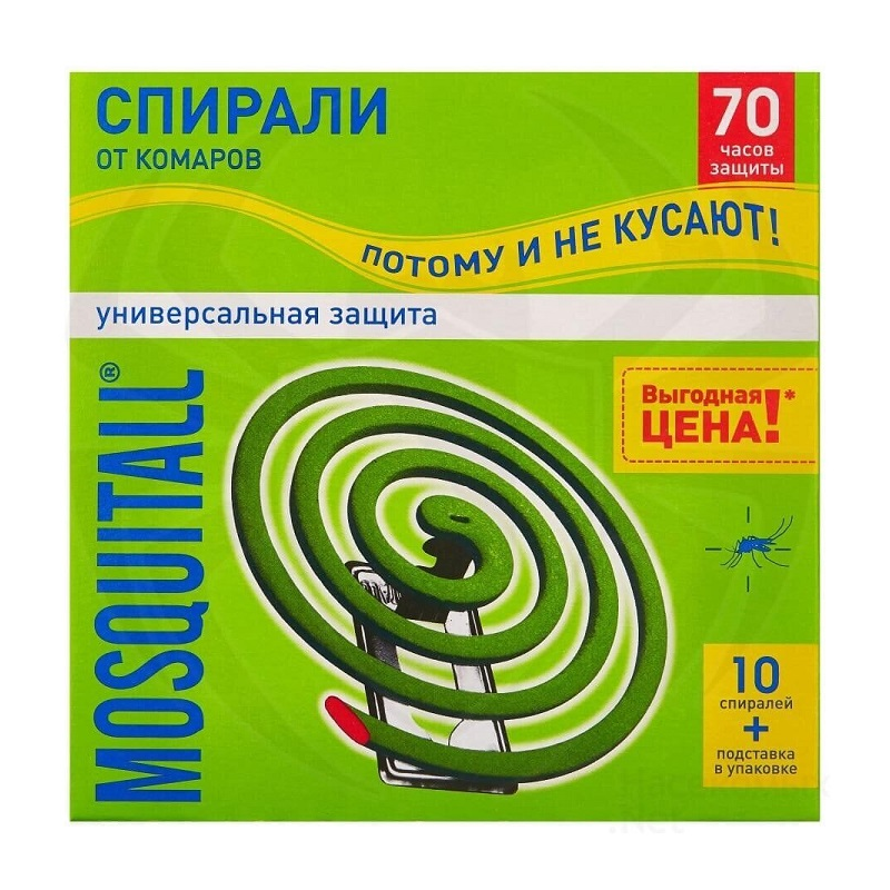 

Спирали от комаров Mosquitall 10шт
