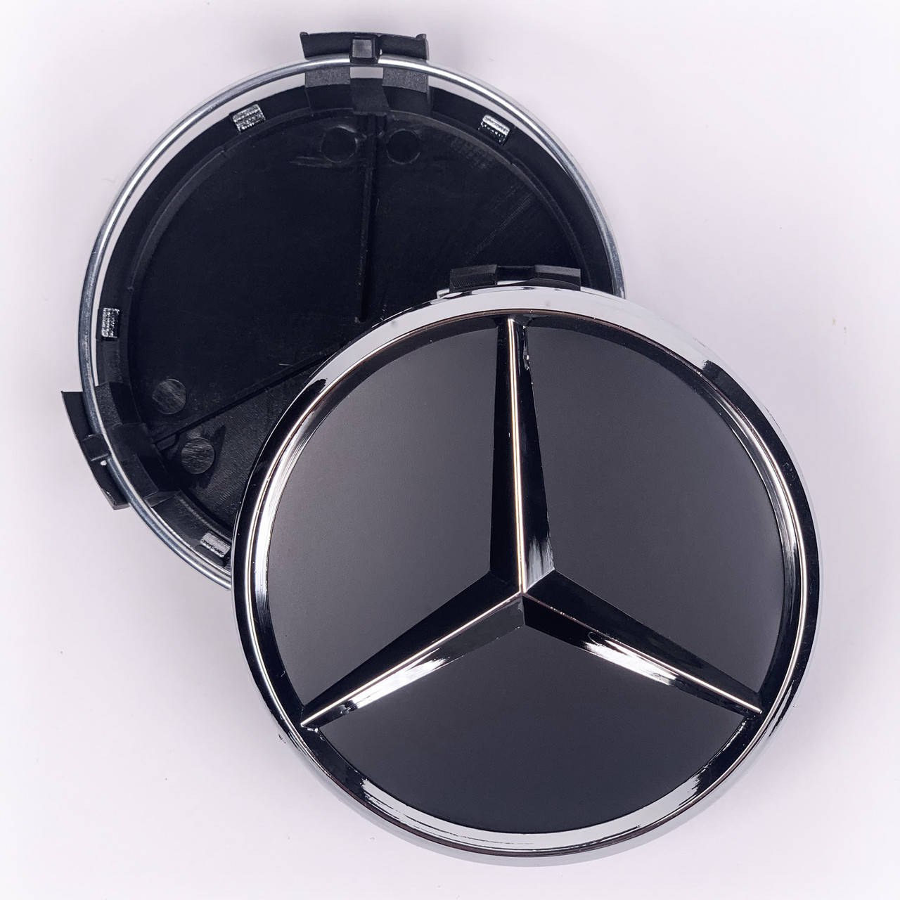

Колпачки (заглушки) в литые диски Mercedes Benz (Мерседес) 75 мм Матовые-чёрные
