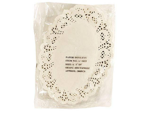 

Овальные ажурные салфетки 16*23 (200шт) (1 пачка)