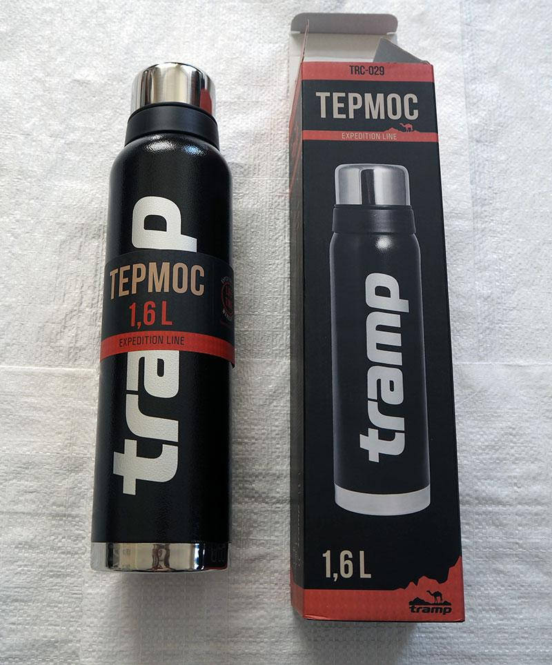 

Термос Tramp 1,6л Expedition Line TRC-029 черный с пожизненной гарантией Оригинал