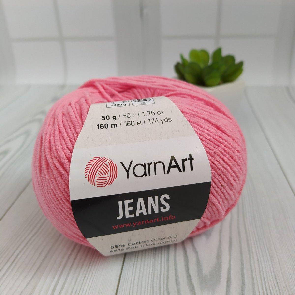 

YarnArt Jeans (№78) рожевий корал, Розовый