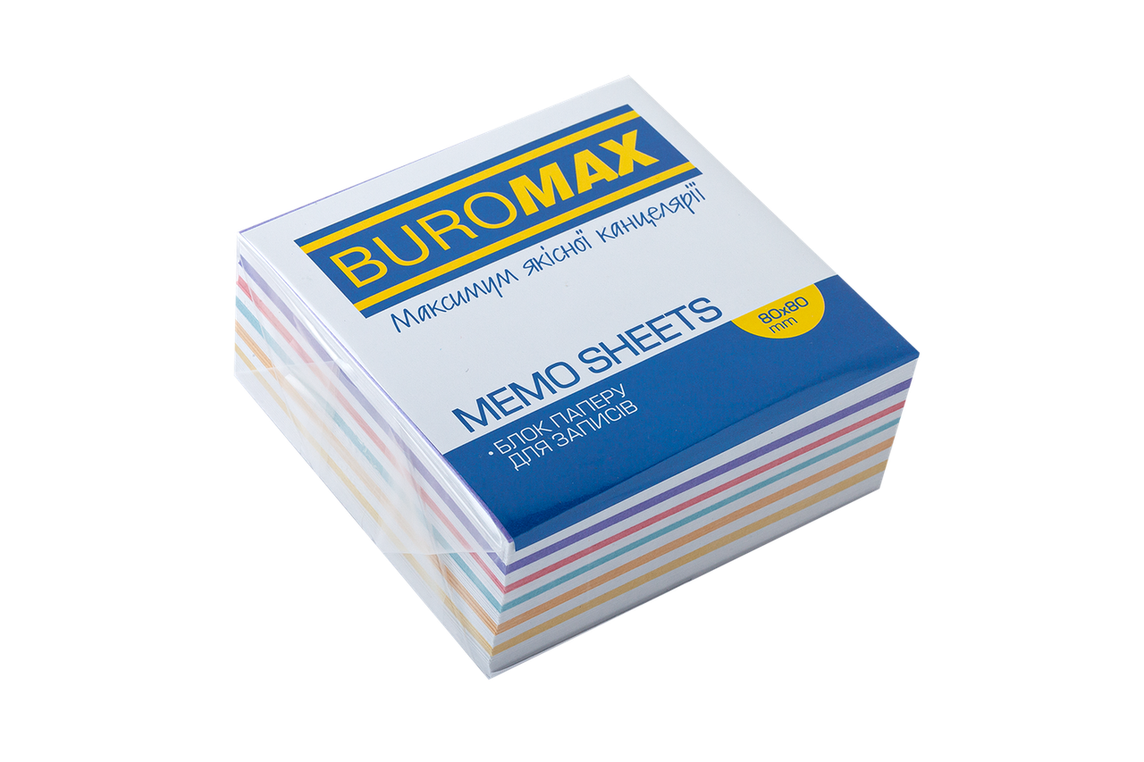 

Папір для нотаток 80*80 300арк кол не скл. Buromax BM2253