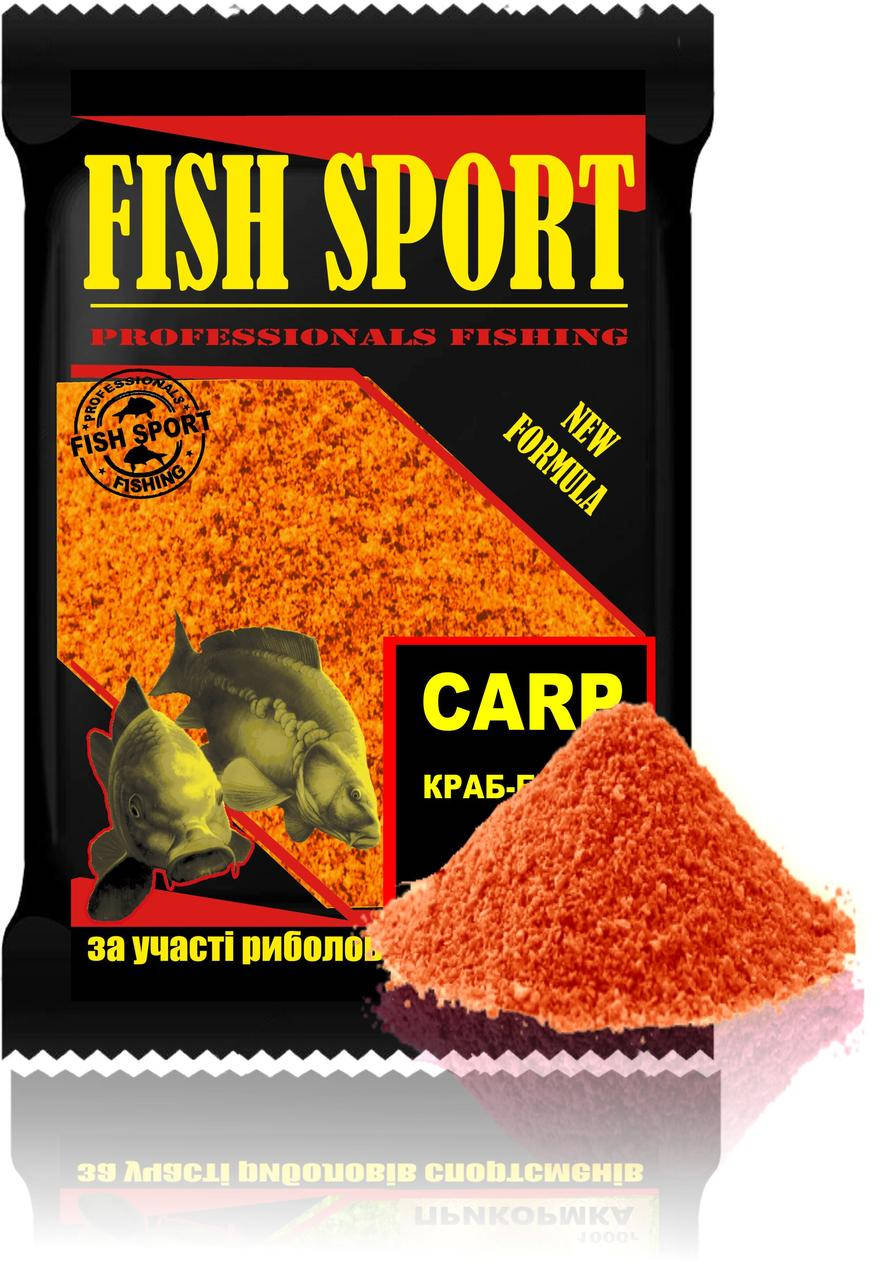 

Прикормка Краб-банан FISH SPORT 1 кг, Оранжевый