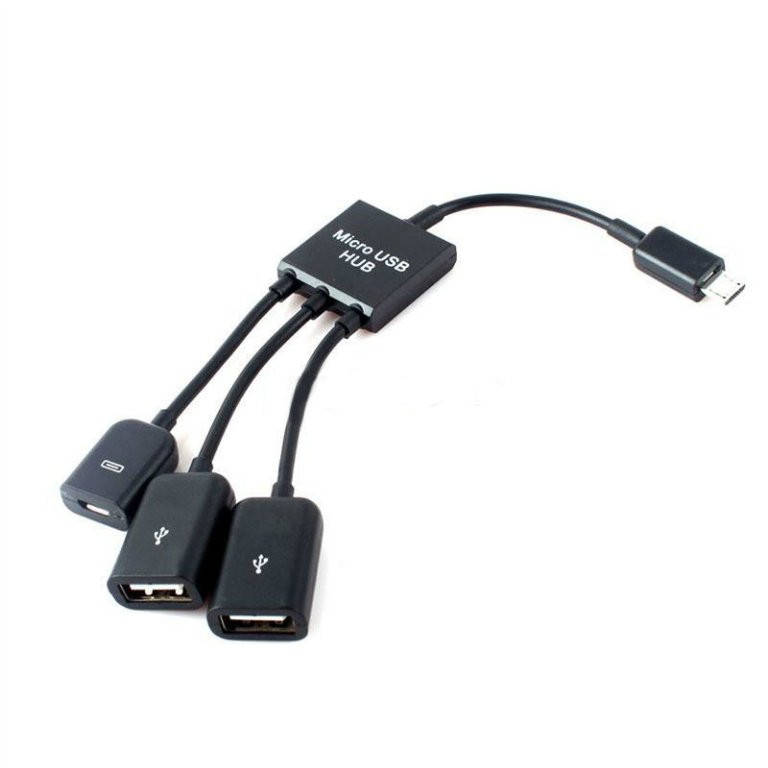 

Micro USB микро OTG HUB 2 USB с зарядкой ХАБ