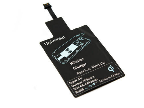 

Qi приемник с Micro-USB для беспроводной зарядки A, Черный