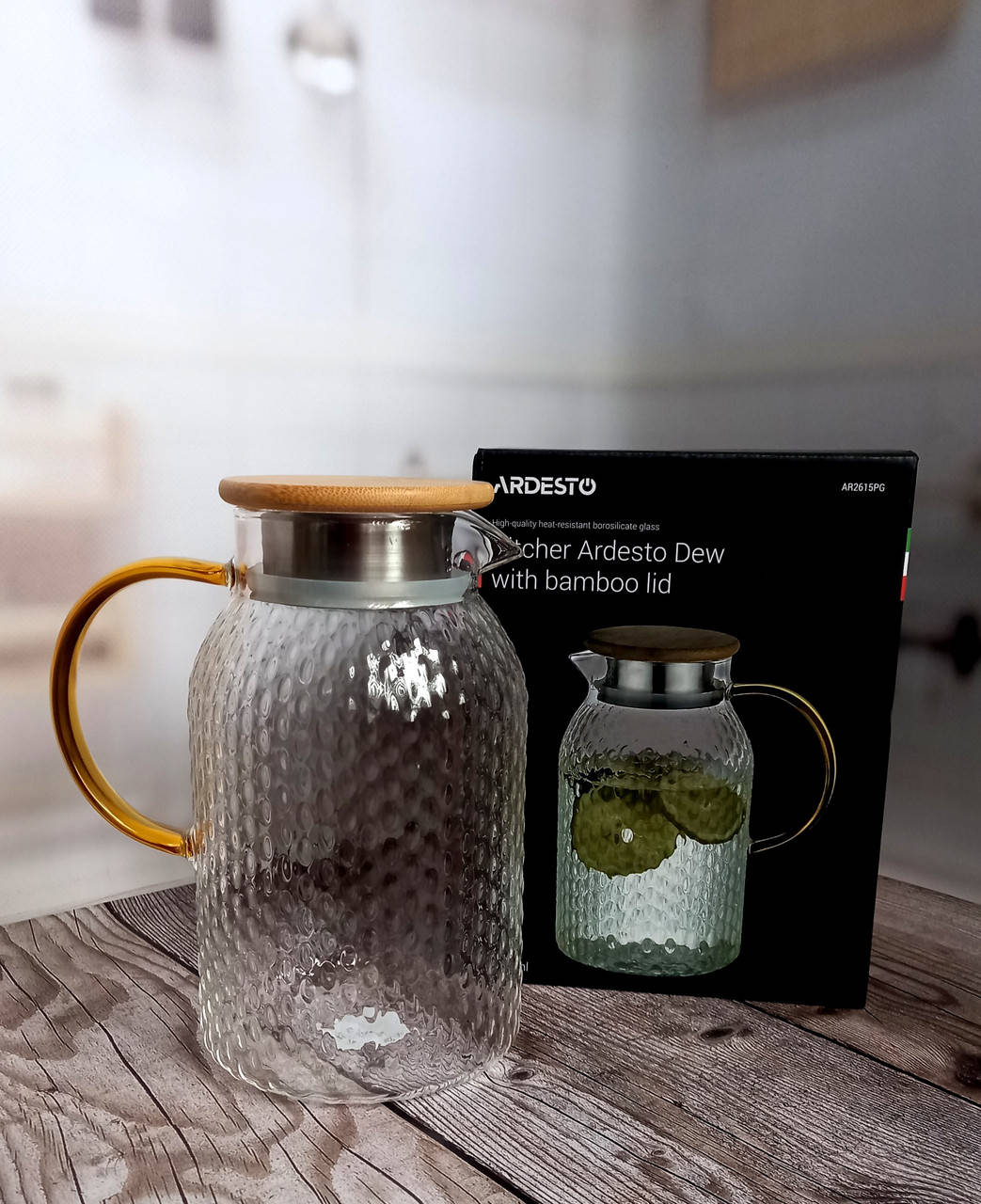 

Кувшин с крышкой 1500 мл Ardesto Dew AR2615PG