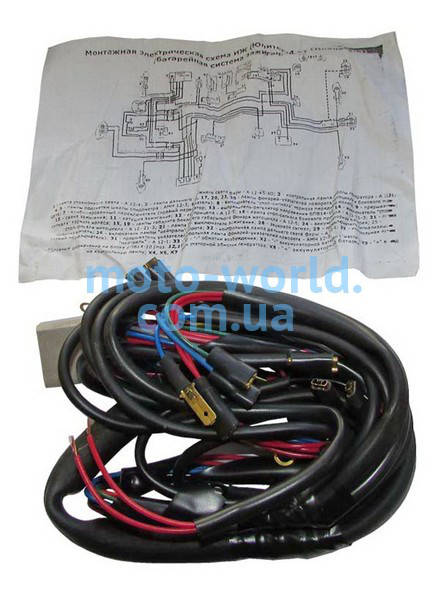 

Проводка ИЖ Планета 5; Юпитер 5 сечение провода 0.5мм. (Украина)